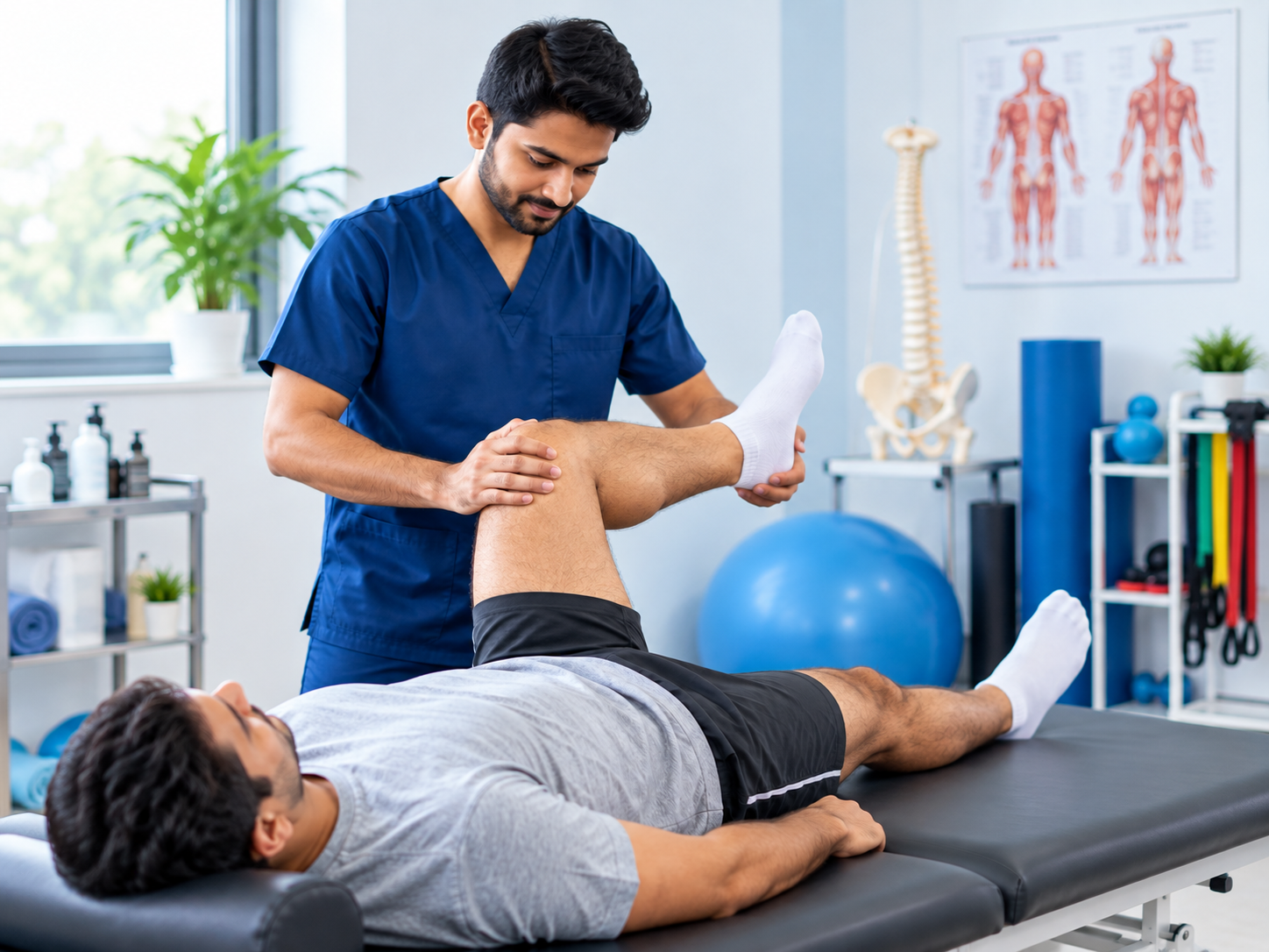 Physiotherapy treatment session